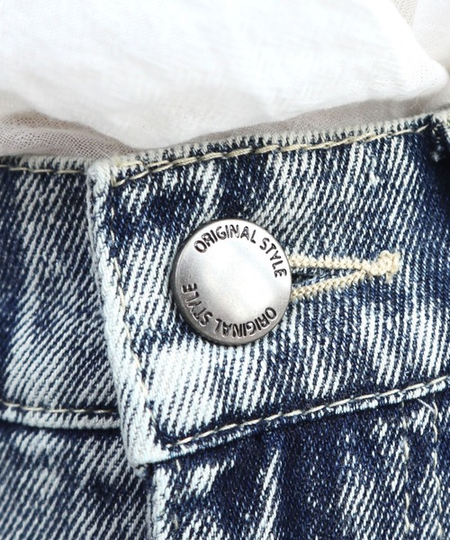 CECIL McBEE（セシルマクビー）の「10ozデニムワイドパンツ（デニムパンツ・レディース・ネイビー/ライトブルー/ブラック・LARGE/MEDIUM）」の19枚目の写真