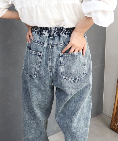 CECIL McBEE（セシルマクビー）の「10ozデニムワイドパンツ（デニムパンツ・レディース・ネイビー/ライトブルー/ブラック・LARGE/MEDIUM）」の20枚目の写真