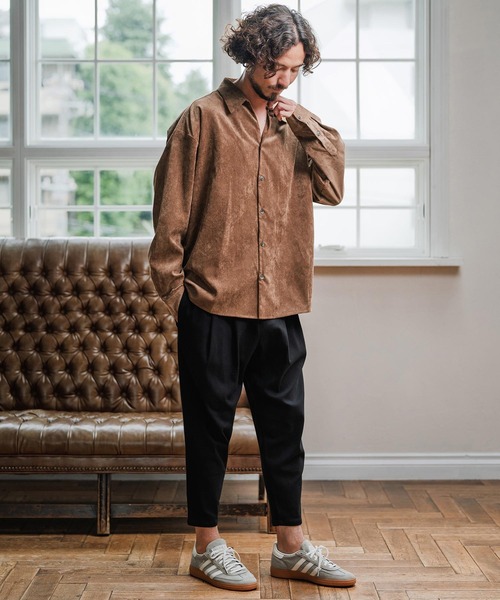 Magine（マージン）の「ms6178-Corduroy Skipper Shirt スキッパーシャツ（シャツ/ブラウス・メンズ・ブラウン/ベージュ/ブラック・48/46/44）」の20枚目の写真