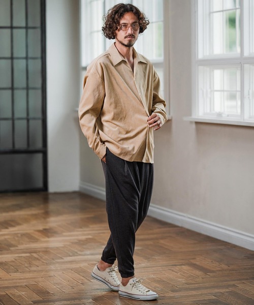 Magine（マージン）の「ms6178-Corduroy Skipper Shirt スキッパーシャツ（シャツ/ブラウス・メンズ・ブラウン/ベージュ/ブラック・48/46/44）」の16枚目の写真