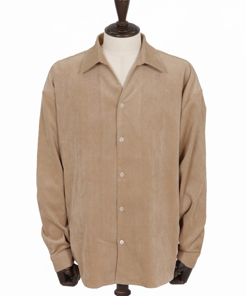 Magine（マージン）の「ms6178-Corduroy Skipper Shirt スキッパーシャツ（シャツ/ブラウス・メンズ・ブラウン/ベージュ/ブラック・48/46/44）」の13枚目の写真
