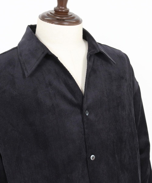 Magine（マージン）の「ms6178-Corduroy Skipper Shirt スキッパーシャツ（シャツ/ブラウス・メンズ・ブラウン/ベージュ/ブラック・48/46/44）」の9枚目の写真