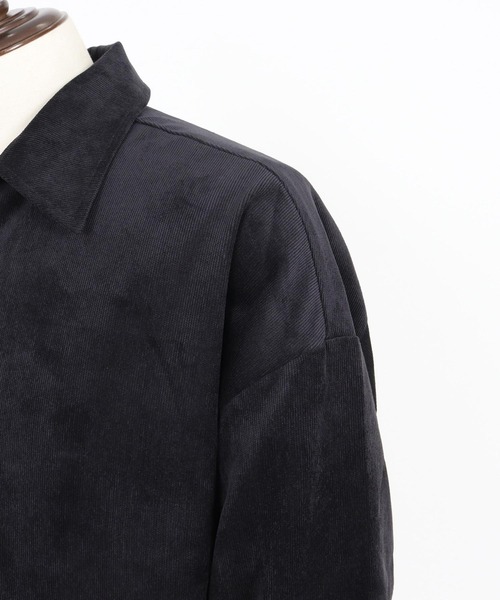 Magine（マージン）の「ms6178-Corduroy Skipper Shirt スキッパーシャツ（シャツ/ブラウス・メンズ・ブラウン/ベージュ/ブラック・48/46/44）」の7枚目の写真