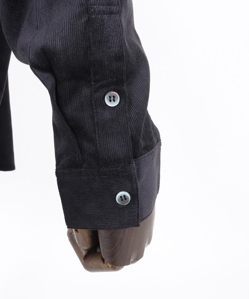 Magine（マージン）の「ms6178-Corduroy Skipper Shirt スキッパーシャツ（シャツ/ブラウス・メンズ・ブラウン/ベージュ/ブラック・48/46/44）」の6枚目の写真