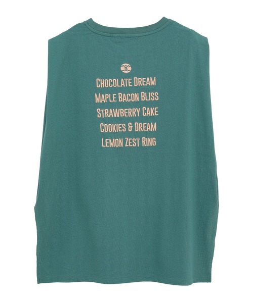 AMERICAN HOLIC(アメリカンホリック)の「ロゴ刺繍ノースリーブプルオーバー(Tシャツ/カットソー・レディース・グリーン/オレンジ/ブラック/チャコールグレー/オフホワイト・M/L)」の7枚目の写真