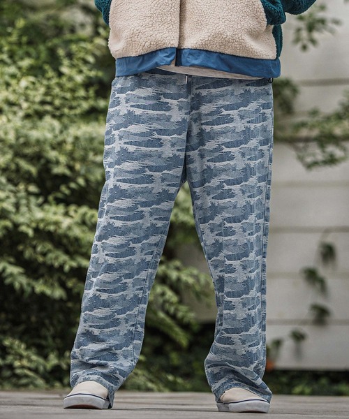 CAMBIO(カンビオ)の「mp13920-Three Dimensional Jacquard Denim Wide Straight Pants デニムパンツ(デニムパンツ・メンズ・ダークインディゴブルー/ライトインディゴブルー・S/M/L)」の3枚目の写真