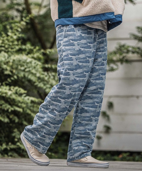 CAMBIO(カンビオ)の「mp13920-Three Dimensional Jacquard Denim Wide Straight Pants デニムパンツ(デニムパンツ・メンズ・ダークインディゴブルー/ライトインディゴブルー・S/M/L)」の5枚目の写真