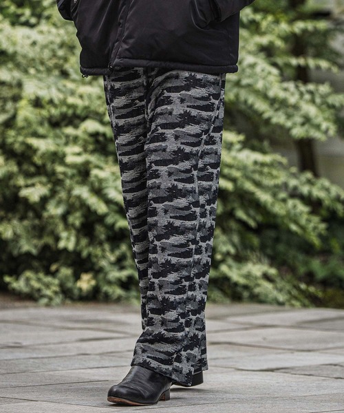 CAMBIO(カンビオ)の「mp13920-Three Dimensional Jacquard Denim Wide Straight Pants デニムパンツ(デニムパンツ・メンズ・ダークインディゴブルー/ライトインディゴブルー・S/M/L)」の11枚目の写真