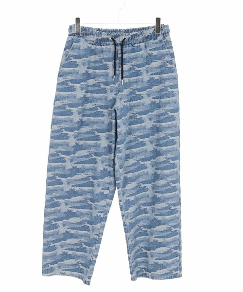 CAMBIO(カンビオ)の「mp13920-Three Dimensional Jacquard Denim Wide Straight Pants デニムパンツ(デニムパンツ・メンズ・ダークインディゴブルー/ライトインディゴブルー・S/M/L)」の15枚目の写真