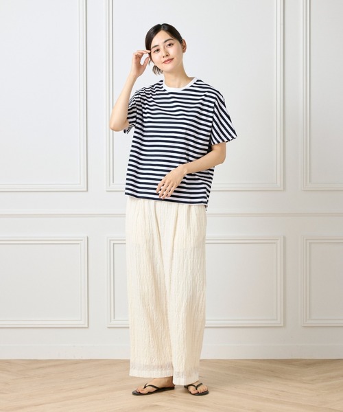 I.T.'S international(イッツインターナショナル)の「【接触冷感】ドルマスリーブクルーネックTシャツ(Tシャツ/カットソー・レディース・ブラック/グレー/その他/モカ/ラベンダー/ブラウン・フリー)」の8枚目の写真
