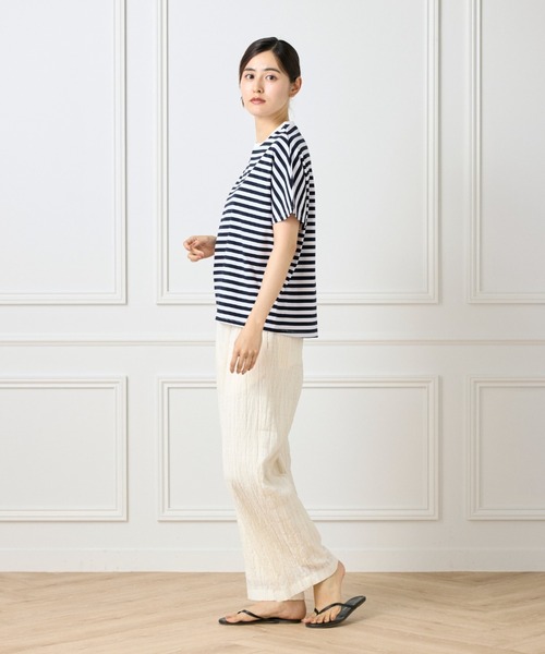 I.T.'S international(イッツインターナショナル)の「【接触冷感】ドルマスリーブクルーネックTシャツ(Tシャツ/カットソー・レディース・ブラック/グレー/その他/モカ/ラベンダー/ブラウン・フリー)」の9枚目の写真