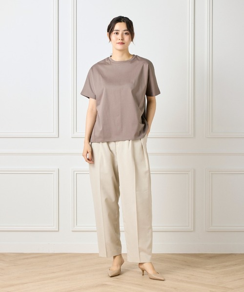 I.T.'S international(イッツインターナショナル)の「【接触冷感】ドルマスリーブクルーネックTシャツ(Tシャツ/カットソー・レディース・ブラック/グレー/その他/モカ/ラベンダー/ブラウン・フリー)」の17枚目の写真