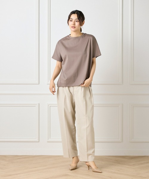I.T.'S international(イッツインターナショナル)の「【接触冷感】ドルマスリーブクルーネックTシャツ(Tシャツ/カットソー・レディース・ブラック/グレー/その他/モカ/ラベンダー/ブラウン・フリー)」の18枚目の写真