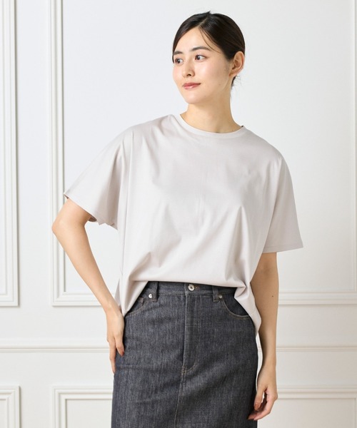 I.T.'S international(イッツインターナショナル)の「【接触冷感】ドルマスリーブクルーネックTシャツ(Tシャツ/カットソー・レディース・ブラック/グレー/その他/モカ/ラベンダー/ブラウン・フリー)」の20枚目の写真