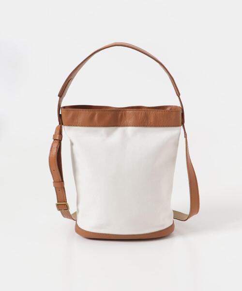 URBAN RESEARCH DOORS（アーバンリサーチドアーズ）の「キャンバスコンビレザーバッグ（ショルダーバッグ・レディース・ブラウン/ブラック・ONE）」の5枚目の写真