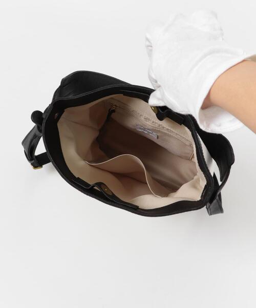 URBAN RESEARCH DOORS（アーバンリサーチドアーズ）の「キャンバスコンビレザーバッグ（ショルダーバッグ・レディース・ブラウン/ブラック・ONE）」の12枚目の写真