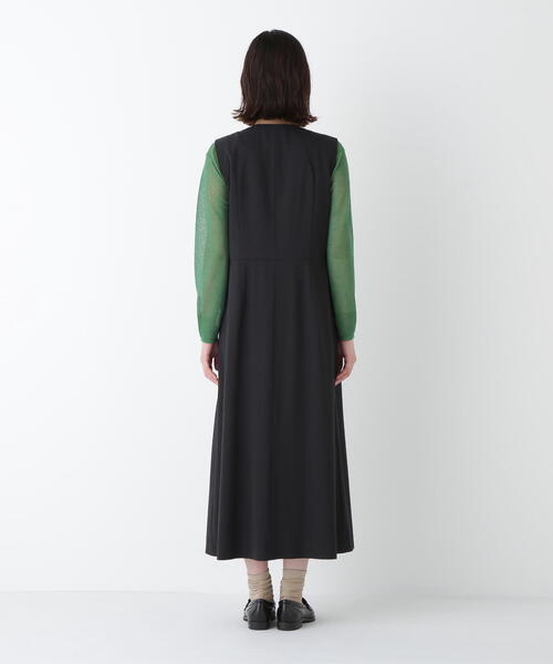 セール】◇ T／TAツイルラップ風ノースリーブワンピース