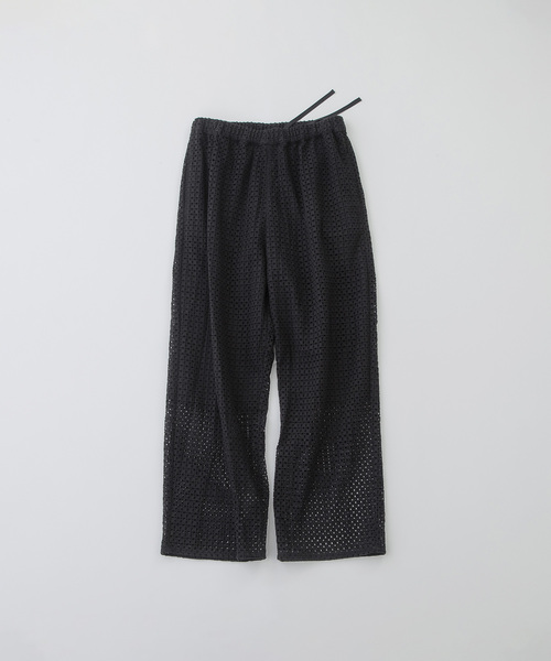 nop de nodノップドゥノッド　ポムパンツ　ゆったりテーパードパンツ　黒 nop de nodノップドゥノッド ポムパンツ ゆったりテーパード