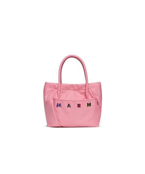 MARNI(マルニ)の「キッズ ショッパーバッグ MARNI KID(トートバッグ・キッズ・ブラック/ピンク・UNI)」の1枚目の写真
