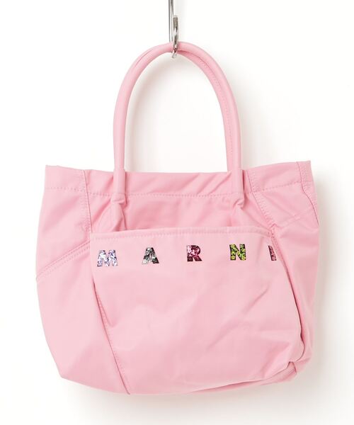 MARNI(マルニ)の「キッズ ショッパーバッグ MARNI KID(トートバッグ・キッズ・ブラック/ピンク・UNI)」の7枚目の写真
