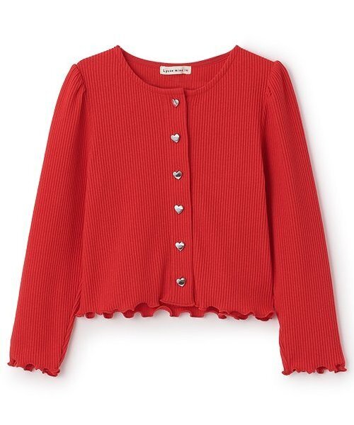 Lycee mine（リセマイン）の「テレコカーディガン（カーディガン/ボレロ・キッズ・ブラック/グレイッシュベージュ/アイボリー/ブルー系その他2/ミント/キャメル/ピンク/レッド・130cm/120cm/100cm/110cm/150cm/140cm）」の11枚目の写真