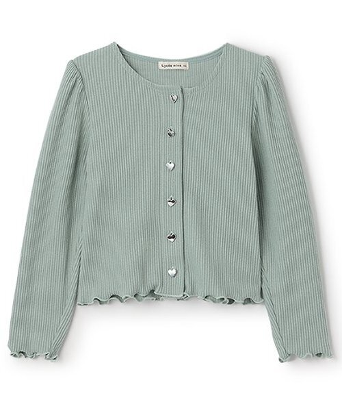 Lycee mine（リセマイン）の「テレコカーディガン（カーディガン/ボレロ・キッズ・ブラック/グレイッシュベージュ/アイボリー/ブルー系その他2/ミント/キャメル/ピンク/レッド・130cm/120cm/100cm/110cm/150cm/140cm）」の14枚目の写真