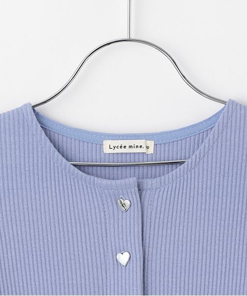 Lycee mine（リセマイン）の「テレコカーディガン（カーディガン/ボレロ・キッズ・ブラック/グレイッシュベージュ/アイボリー/ブルー系その他2/ミント/キャメル/ピンク/レッド・130cm/120cm/100cm/110cm/150cm/140cm）」の18枚目の写真