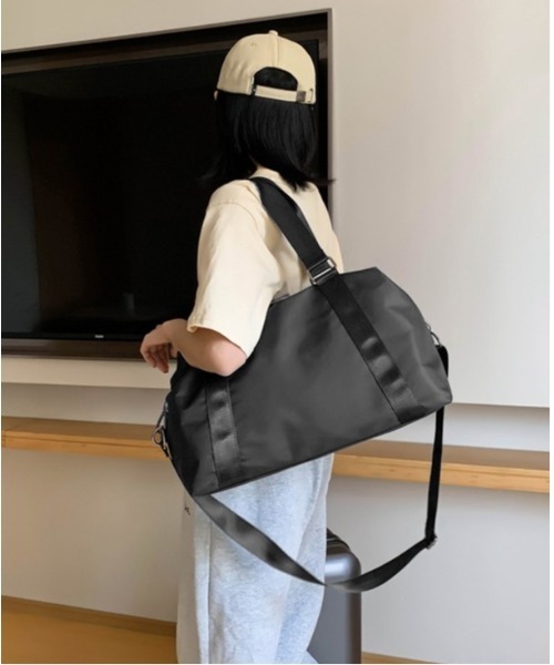 BACKYARD FAMILY(バックヤードファミリー)の「ボストンバッグ hpl23(ボストンバッグ・レディース・ブラック/ライトグリーン/ピンク/ライトパープル/グレー/ブルー・L/M)」の12枚目の写真