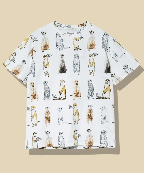 go slow caravan(ゴースローキャラバン)の「USA/C 総柄図鑑 TEE vol.7(Tシャツ/カットソー・メンズ・ネイビー/サックスブルー/ホワイト/ダークグリーン・MEDIUM/X-LARGE/LARGE)」の2枚目の写真