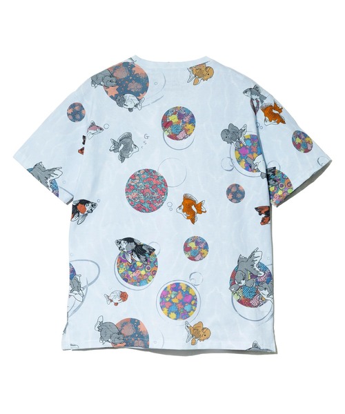 go slow caravan(ゴースローキャラバン)の「USA/C 総柄図鑑 TEE vol.7(Tシャツ/カットソー・メンズ・ネイビー/サックスブルー/ホワイト/ダークグリーン・MEDIUM/X-LARGE/LARGE)」の19枚目の写真