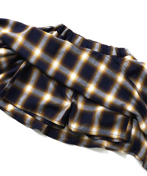 algy（アルジー）の「シャツ巻き風チェックキュロット（その他パンツ・キッズ・ブラック/イエロー・XX-SMALL/SMALL/MEDIUM/X-SMALL）」の8枚目の写真