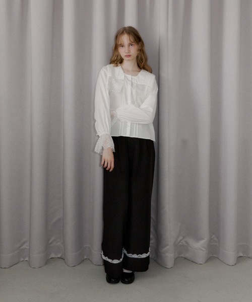 idem（イデム）の「roll up lace wide pants / ロールアップレースワイドパンツ（スラックス・レディース・ブラック/グレー・SMALL/MEDIUM/LARGE）」の18枚目の写真