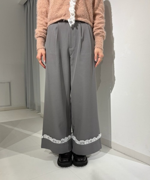idem（イデム）の「roll up lace wide pants / ロールアップレースワイドパンツ（スラックス・レディース・ブラック/グレー・SMALL/MEDIUM/LARGE）」の21枚目の写真