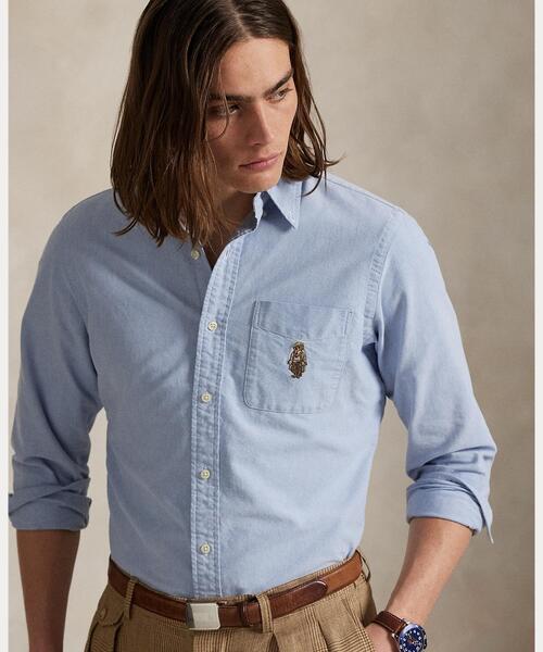 POLO RALPH LAUREN（ポロ ラルフ ローレン）の「クラシック フィット Polo ベア オックスフォード シャツ（シャツ/ブラウス・メンズ・ブルー・XS/XL/S/M/L）」の7枚目の写真