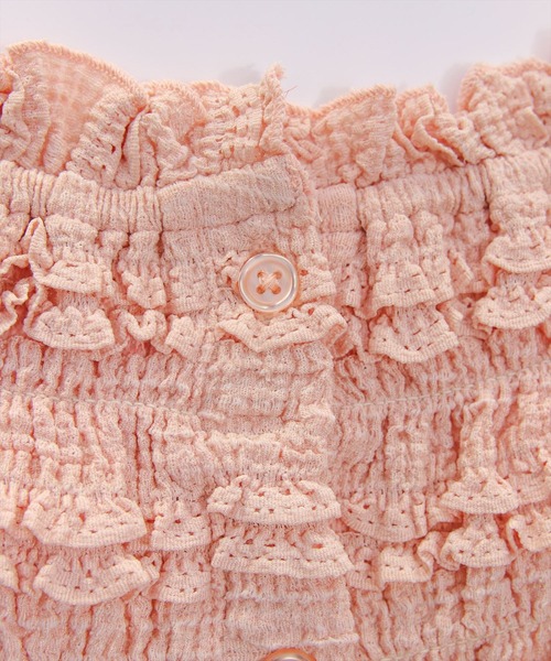 clear（クリア）の「２wayフリルティアード七分袖トップス[オフィスカジュアル フェミニン]≪AW新作≫（Tシャツ/カットソー・レディース・ブラック/アイボリー/ピンク・F）」の14枚目の写真