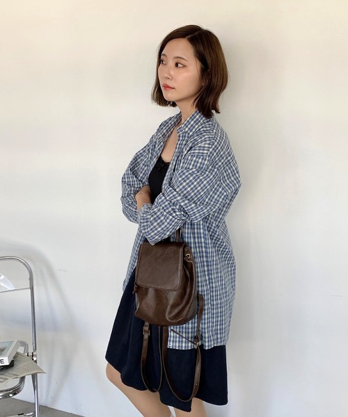 Teem Store(チームストア)の「【カラバリ】アソートチェックシャツ オンブレ ギンガム(シャツ/ブラウス・レディース・ブラック/ブルー/グリーン/ブルー系その他/その他1/その他2/その他3・M/L)」の20枚目の写真