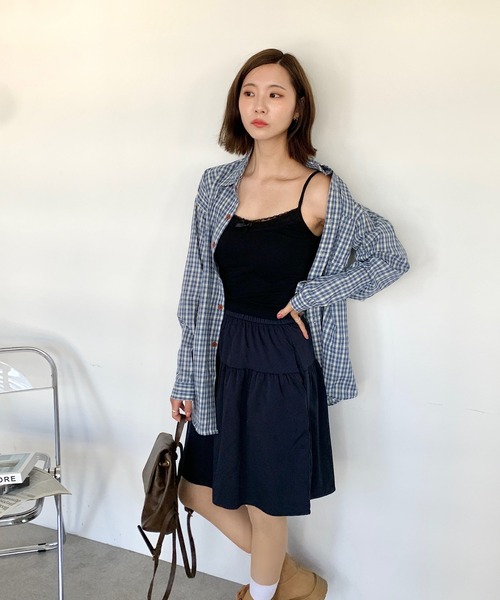 Teem Store(チームストア)の「【カラバリ】アソートチェックシャツ オンブレ ギンガム(シャツ/ブラウス・レディース・ブラック/ブルー/グリーン/ブルー系その他/その他1/その他2/その他3・M/L)」の22枚目の写真
