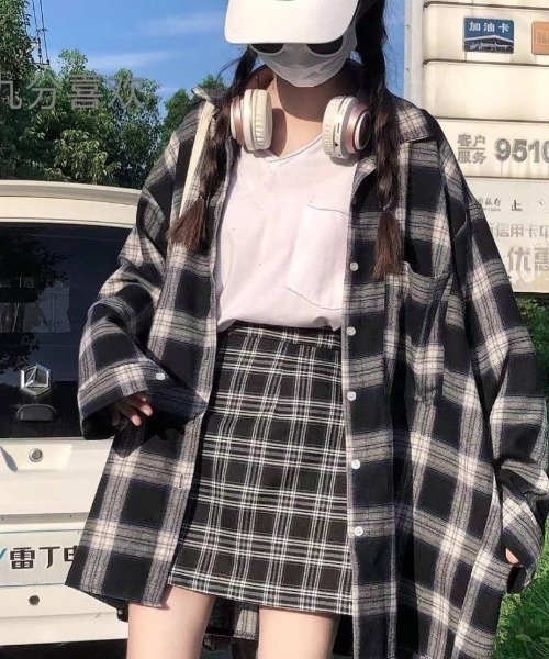 Teem Store(チームストア)の「【カラバリ】アソートチェックシャツ オンブレ ギンガム(シャツ/ブラウス・レディース・ブラック/ブルー/グリーン/ブルー系その他/その他1/その他2/その他3・M/L)」の9枚目の写真