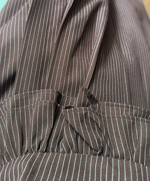 WILLFULLY(ウィルフリー)の「3tuck stripe wide PT(その他パンツ・レディース・チャコール/ブラウン・FREE)」の16枚目の写真
