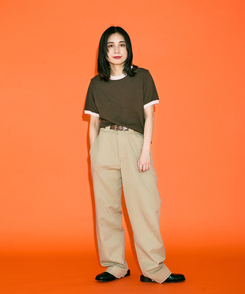 CITYSHOP（シティーショップ）の「[THE MOOD]リンガーTEE2（Tシャツ/カットソー・レディース・チャコールグレー/ブラウン/ブラック・FREE）」の6枚目の写真