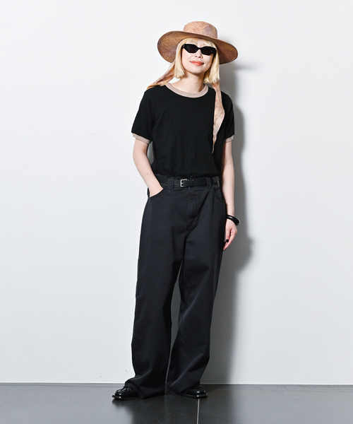 CITYSHOP（シティーショップ）の「[THE MOOD]リンガーTEE2（Tシャツ/カットソー・レディース・チャコールグレー/ブラウン/ブラック・FREE）」の8枚目の写真