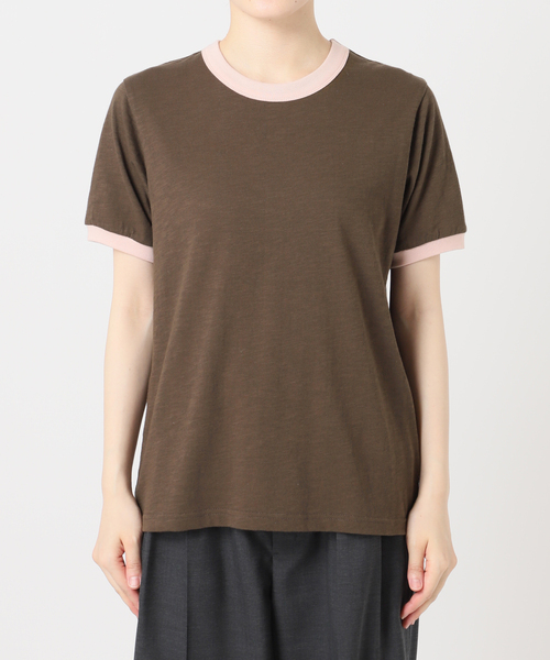 CITYSHOP（シティーショップ）の「[THE MOOD]リンガーTEE2（Tシャツ/カットソー・レディース・チャコールグレー/ブラウン/ブラック・FREE）」の15枚目の写真