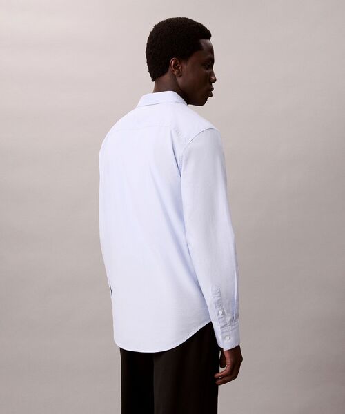 Calvin Klein（カルバン・クライン）の「オックスフォードシャツ（シャツ/ブラウス・メンズ・ブルー/ホワイト・L/M/S）」の5枚目の写真