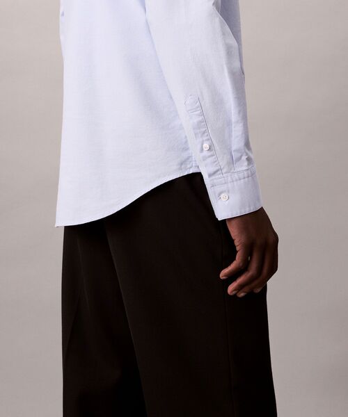 Calvin Klein（カルバン・クライン）の「オックスフォードシャツ（シャツ/ブラウス・メンズ・ブルー/ホワイト・L/M/S）」の6枚目の写真