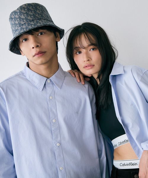 Calvin Klein（カルバン・クライン）の「オックスフォードシャツ（シャツ/ブラウス・メンズ・ブルー/ホワイト・L/M/S）」の11枚目の写真