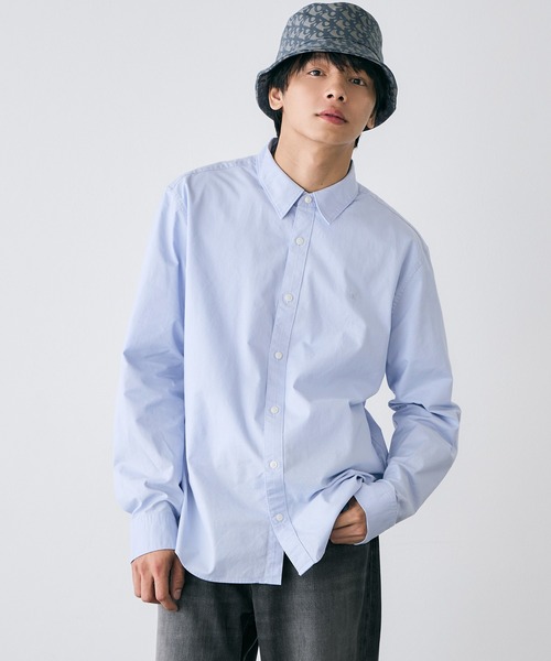 Calvin Klein（カルバン・クライン）の「オックスフォードシャツ（シャツ/ブラウス・メンズ・ブルー/ホワイト・L/M/S）」の14枚目の写真