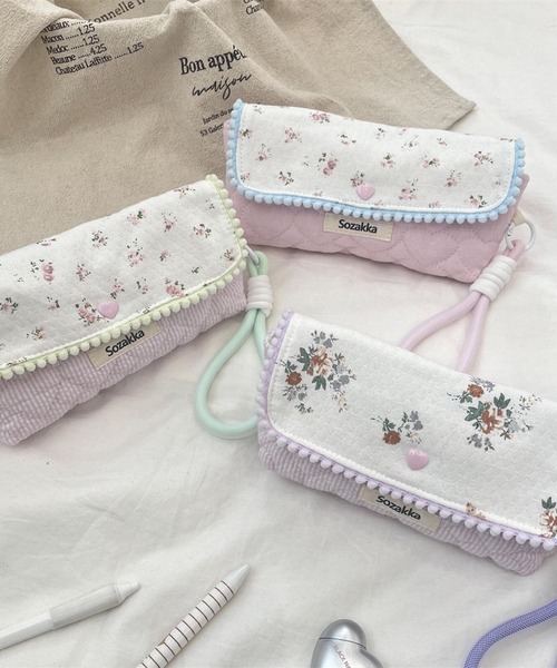 Mignonjour(ミニョンジュール)の「Mignonjour/花柄 ハートペンケース M2813(ペン類・レディース・その他1/その他2/その他3/その他4・FREE)」の10枚目の写真