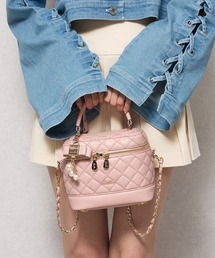 【dazzlin/ダズリン】キルティング　リボンチャーム付バニティ