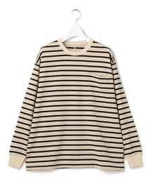 【WOMEN】ポケットボーダーロングスリーブ Tシャツ
