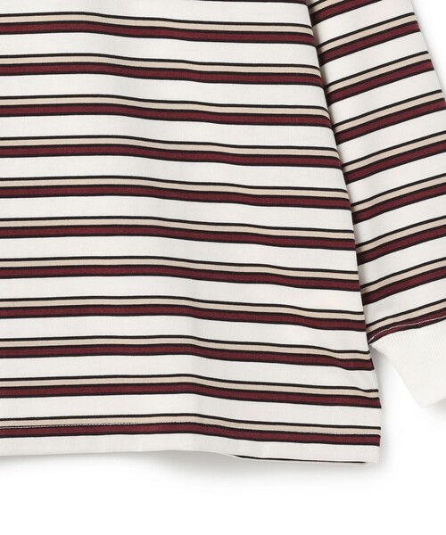 J.PRESS YORK STREET(ジェイプレスヨークストリート)の「【WOMEN】ポケットボーダーロングスリーブ Tシャツ(Tシャツ/カットソー・レディース・ダークブラウン系1/ダークグリーン系2/ベージュ系1/ホワイト系/ホワイト系2・F)」の12枚目の写真